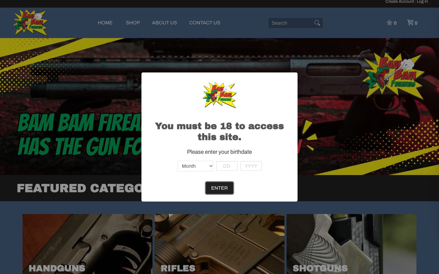 The current homepage
